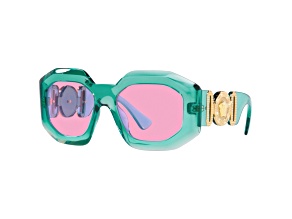 Versace Women's Fashion 56mm Transparent Turquoise Sunglasses|VE4424U-5361-5-56