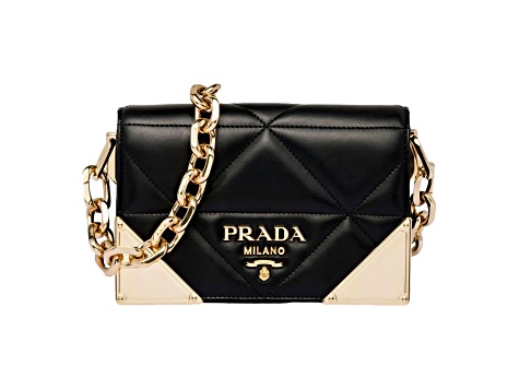 Prada quilted leather shoulder bag sale