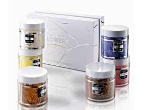 Lovery Body Scrub Gift Box, 6 Scented Exfoliating Scrubs, 6 Piece