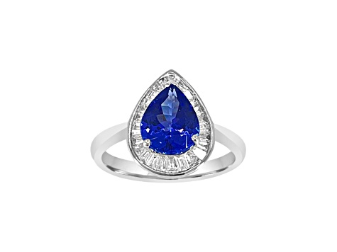 14K White Gold Tanzanite and Diamond Ring, 1.95ctw