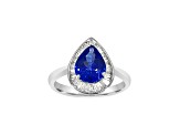 14K White Gold Tanzanite and Diamond Ring, 1.95ctw