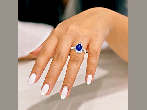 14K White Gold Tanzanite and Diamond Ring, 1.95ctw