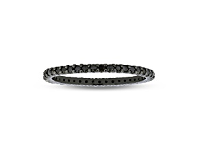 0.50ctw Black Diamond Eternity Band in 14k Gold Black Rhodium