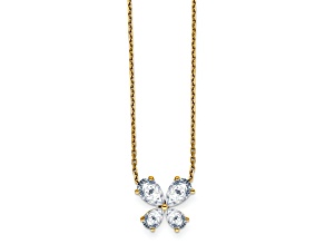 14K Yellow Gold Butterfly Pendant G H I True Light Moissanite Pendant with Chain