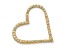 14k Yellow Gold Diamond Heart Chain Slide Pendant