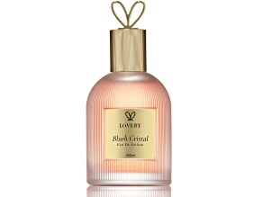 Lovery Blush Cristal Eau de Parfum – Radiant Floral Amber Fragrance for Women, 3.38 oz (100 ml)