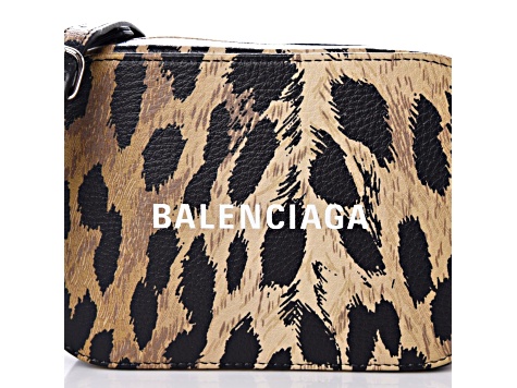 Balenciaga leopard camera bag sale