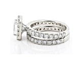 White Lab-Grown Diamond 14k White Gold Bridal Ring Set 3.00ctw