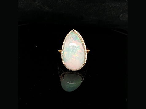 White Polished Pear Shape Ethiopian Opal Gemstone, For Jewellery