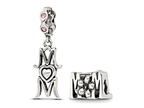 Sterling Silver Reflections Best Mom Boxed Bead Set