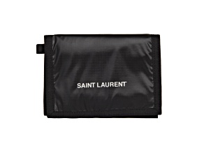 Saint Laurent Nuxx Black Nylon Chain Trifold Wallet