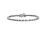 Round and Emerald Cut White Lab-Grown Diamond G-H SI 14k White Gold Tennis Bracelet 4.20ctw