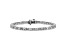 Round and Emerald Cut White Lab-Grown Diamond G-H SI 14k White Gold Tennis Bracelet 7.00ctw