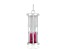 Ruby Rhodium Over Sterling Silver Hourglass Sand Timer Pendant