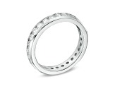 2.00ctw Channel Set Diamond Eternity Band Ring in 14k White Gold