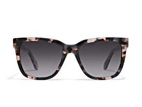 Quay Wired Oversized Milky Tortoise Square Frame / Smoke Lenses Sunglasses