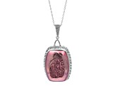 Drusy Sterling Silver Pendant 20.00ctw