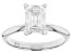 14K White Gold Emerald Cut IGI Certified Lab Grown Diamond Solitaire Ring 2.0ct, F Color/VS1 Clarity