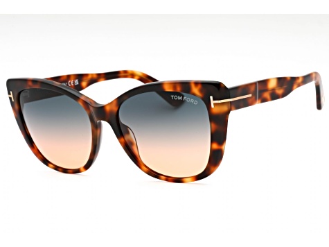 Tom Ford Blonde Havana/Gradient Blue Sunglasses Amazon.com: Tom Ford Sunglasses FT 1080 53F Blonde Havana  main image 3