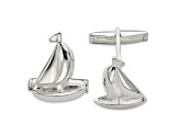 Sterling Silver Sail Boat Cuff Links