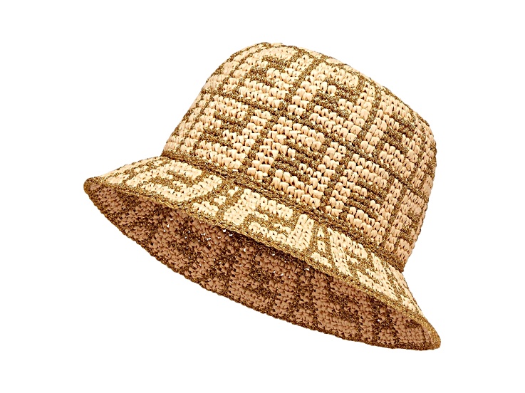 ハット Fendi Embroidered Cotton Blend And Raffia Hat FENDI Raffia Hat | VAO Concept Store
