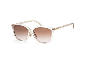 Coach Women's Fashion 57mm Transparent Fawn Sunglasses|HC8361F-573613-57