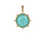 Judith Ripka Amazonite 14K Gold Clad Enhancer