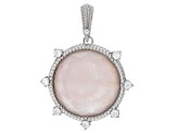 Judith Ripka Pink Mother-of-Pearl Sterling Silver Enhancer