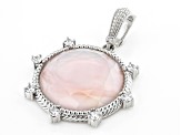 Judith Ripka Pink Mother-of-Pearl Sterling Silver Enhancer