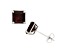 Red Garnet 10K White Gold Stud Earrings 2.40ctw