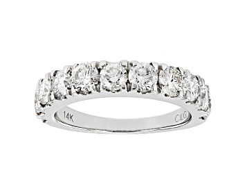 Picture of White Lab-Grown Diamond 14k White Gold Band 2.00ctw
