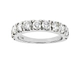 White Lab-Grown Diamond 14k White Gold Band 2.00ctw