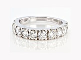 White Lab-Grown Diamond 14k White Gold Band 2.00ctw