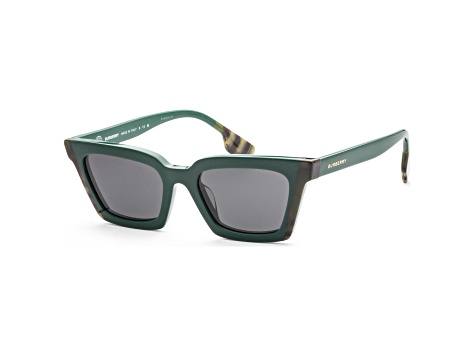 Burberry Women's Briar 52mm Green/Check Green Sunglasses|BE4392U-405687-52