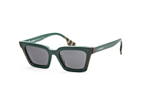 Burberry Women's Briar 52mm Green/Check Green Sunglasses|BE4392U-405687-52