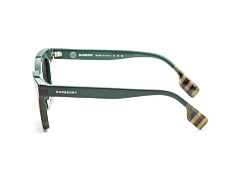 Burberry Women's Briar 52mm Green/Check Green Sunglasses|BE4392U-405687-52