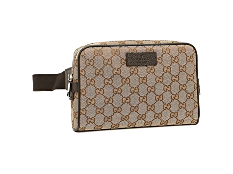 Gucci Original GG Guccissima Canvas Beige Fanny Pack Belt Bag