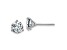 Rhodium Over 14K White Gold 1.5ct. 6.0mm Round J-K Color Moissanite Earrings