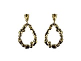 Off Park® Collection, Gold-Tone Oval Open Center Mixed-Shaped Siam Red Crystal Drop Earrings.