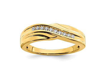 Picture of 14K Yellow Gold Men's Diamond Band 0.15ctw