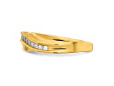 14K Yellow Gold Men's Diamond Band 0.15ctw