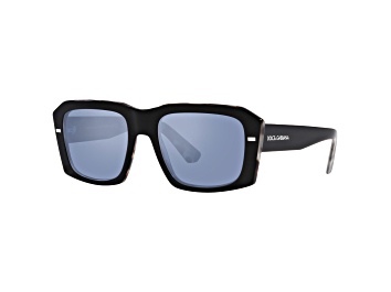 Picture of Dolce & Gabbana Men's 54mm Black On Grey Havana Sunglasses