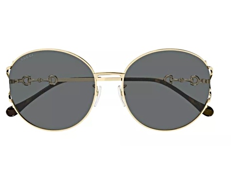Gucci Gold Tone Frame with Tortoise Accent / Gray Frame  display picture 3