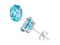 Swiss Blue Topaz 10K White Gold Earrings 2.30ctw