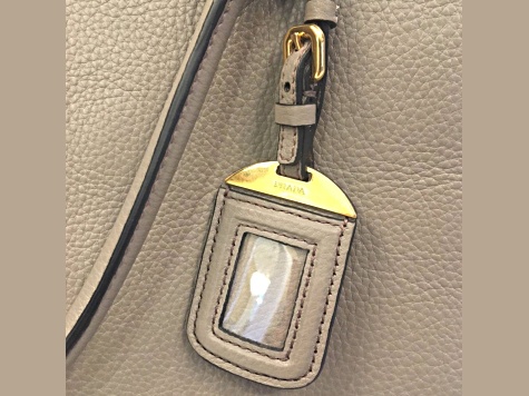Prada Gray Vitello Phenix Shopping Tote Bag - 1CBNPA | JTV