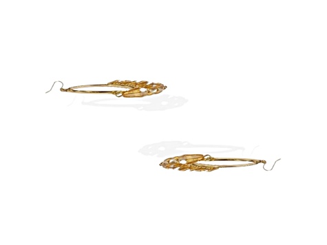 Off Park® Collection, Gold-Tone Champagne Bead Dangle Earrings with Fishhook Closure.