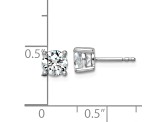14K White Gold Lab Grown Diamond 1 3/8ctw VS/SI GH 4 Prong Earrings