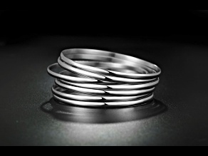 Ladies Stainless Steel Set of 7 Bangles