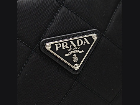 Prada Black Tessuto Nylon Quilted Shoulder Handbag - 1CCYHA