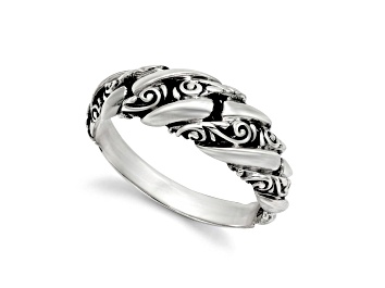 Picture of Silver Treasures by Samuel B. Sterling Silver Interlocking Link Ring